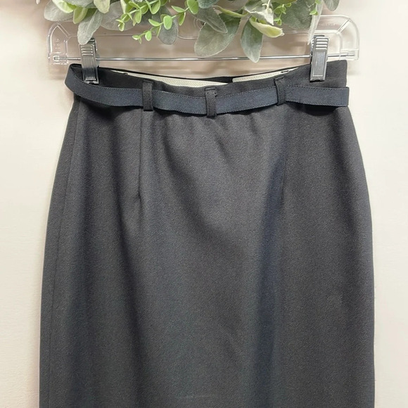 Vintage Haberdashery by Personal Black Waist Watcher Skirt 8 - Picture 6 of 16